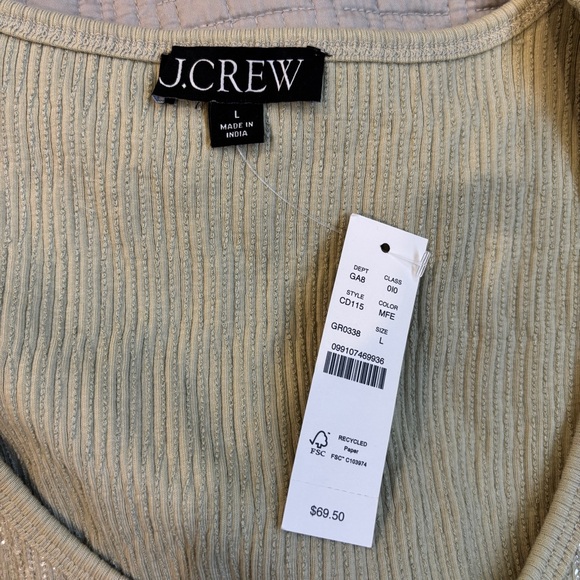 J Crew Vintage rib sequin-embellished tank top - Picture 6 of 8